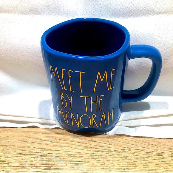 Rae Dunn Artisan Collection Mug—“Meet Me By the Menorah” NEW - Picture 2 of 5